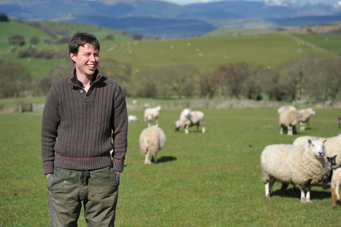 Against all odds – young farmer Rhidian Glyn who farms a Farming Connect demonstration site at Rhiwgriafol in Powys, wins gold at this year’s British Farming awards