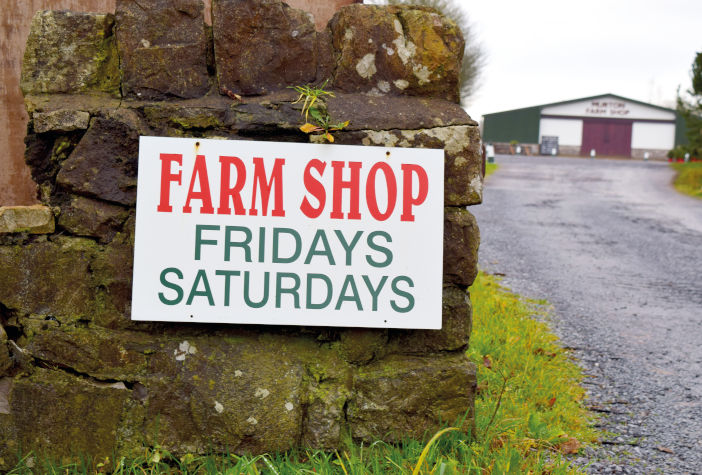 Murton,Wales,Uk,November,2019:,Farm,Shop,Sign,In,The