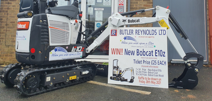 One week to go to enter Bobcat excavator raffle E10z_Charity_Raffle_Butler_Reynolds