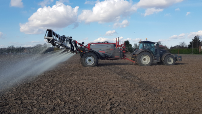 Landquip introduces driven-axle trailed sprayers 05-PowerTrac-applying-suspension-fertiliser-at-1200-l-per-ha-directly-onto-ploughed-land