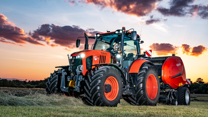 Kubota awarded silver medal for tractor and baler TIM combination Kubota Tractor and baler TIM combination