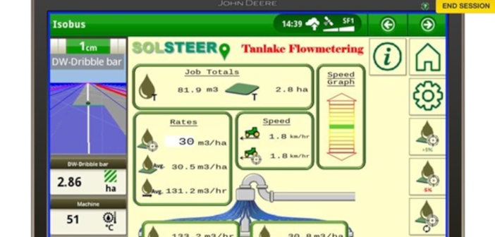 Tanlake Flowmetering introduces new ISOBUS slurry monitoring system isoslurry