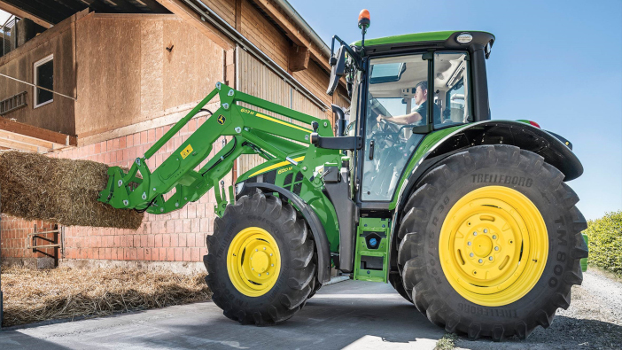 Tractor registrations continue to rise John Deere 6120M tractor with a 603M loader