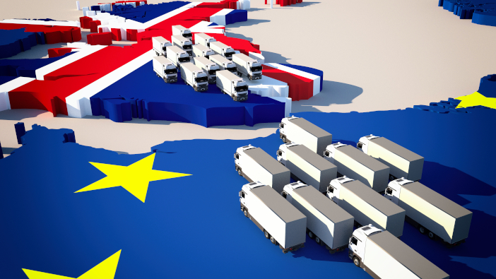 Shortages and delays impact farm inputs Europe,Map,With,Waiting,Trucks,-,Brexit,/,Border,Control/