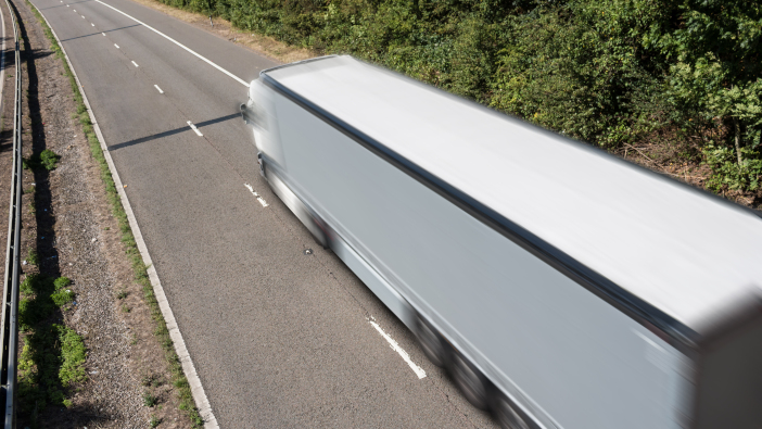 Lorry,In,Motion,On,The,Motorway