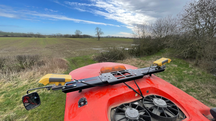 CropSpec sensors on sprayer cab