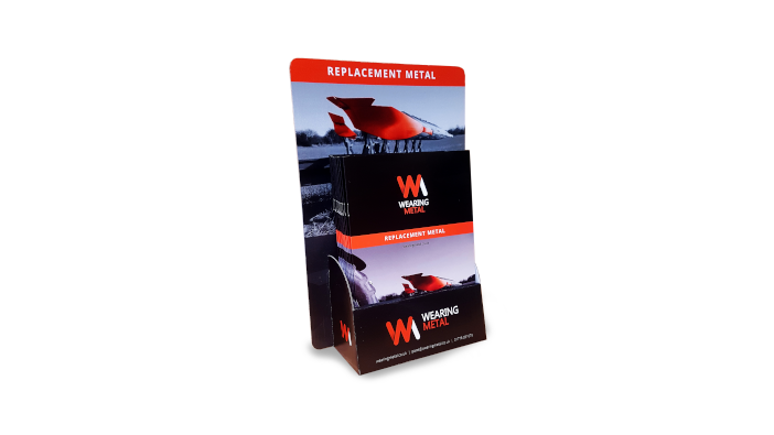Opico introduces new plough replacement metal supplier WM Brochure Stand