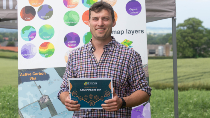 Omnia is the management system of choice for award-winning farmer Adam Hayward