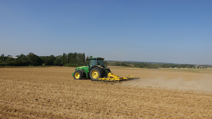 The new 9m mounted Claydon Straw Harrow.