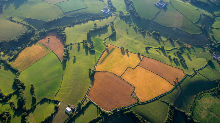 UK partnership launched to tackle agricultural challenges Aerial,View,Of,Green,Countryside,In,Somerset,,Uk