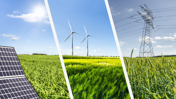 New knowledge transfer partnership to energise Scotland’s rural renewables Renewable,Energies,Concept,Collage,With,Solar,Panel,Wind,Mills,And