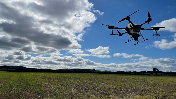 AgriTech startup completes £795,000 round to fund growth Target reached - drone image