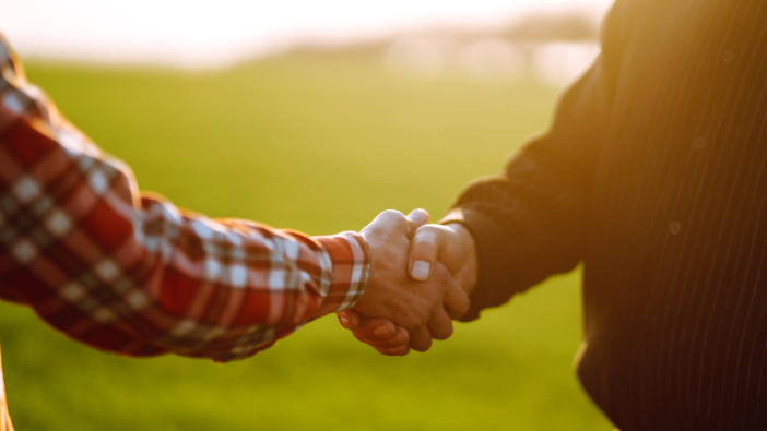 Government’s Lump Sum Exit Scheme opens for farmers wanting to leave the industry People,Shaking,Hands,In,A,Wheat,Field,,Farmer's,Agreement.,Agricultural
