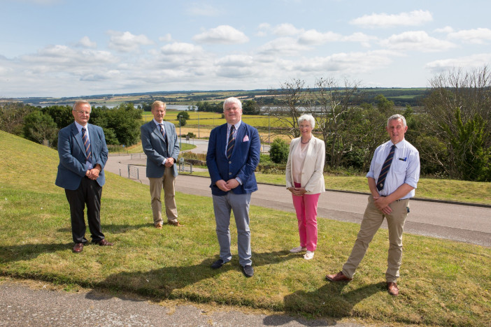 (L-R)_ The 2022 Presidential Team - Sandy Cumming CBE, Andrew Shepherd, Ewan Macdonald, Isobel McCallum, Rod MacKenzie (3)