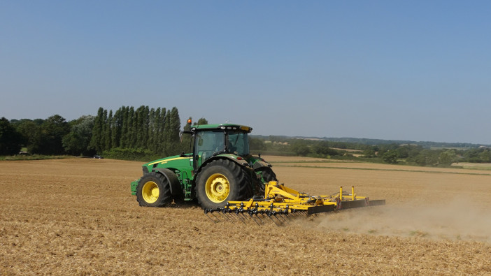 Post harvest – straw harrow product update The new 9m mounted Claydon Straw Harrow which was launched at LAMMA 2022.