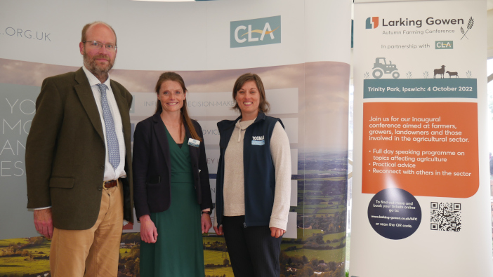 New farming conference to help the industry face major changes Bruce Masson_ Cath Crowther CLA_ Emma Haley YANA