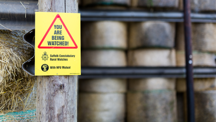 NFU Mutual reports a sharp rise in rural crime as cost of living crisis hits Sutton,,Suffolk,,Uk,October,20,2019;,A,Rural,Sign,Outside