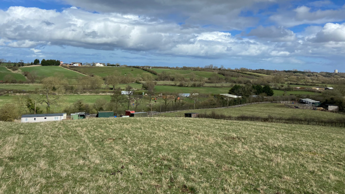 Land and park home with small holding potential for sale