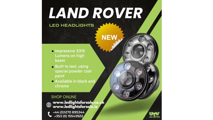 UTV Products launch new LED headlights for Land Rover