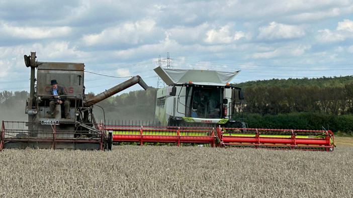 60 year old Claas combine graces Shropshire fields SF