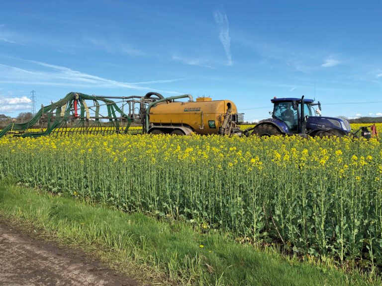 How award winners developed tenancy into forward-thinking enterprise Digestate being spread