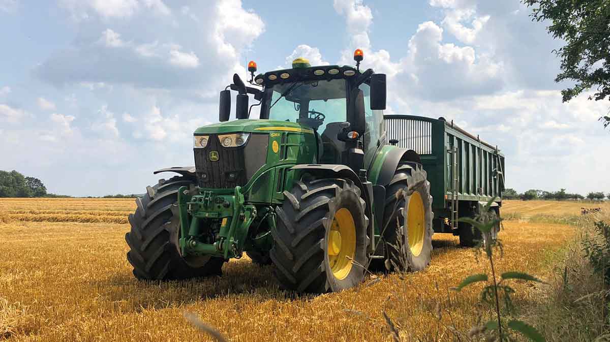 Tractor with trailer