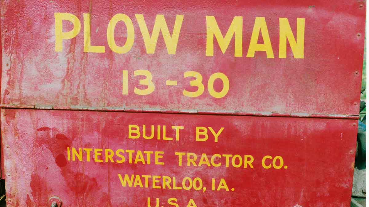 Plow Man 13-30 