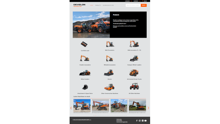 Develon Europe launches new used equipment platform