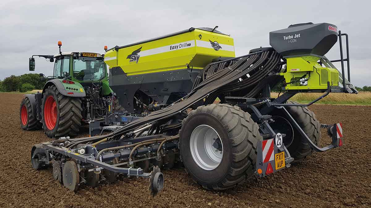 Sky Agriculture drill with Stocks box