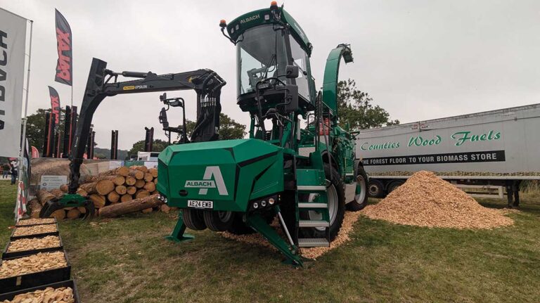 Latest agro-forestry product launches Albach self-propelled woodchipper