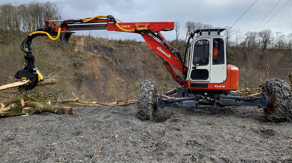 Euromach range of spider excavators