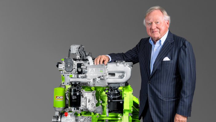 JCB’s hydrogen engine approved for use