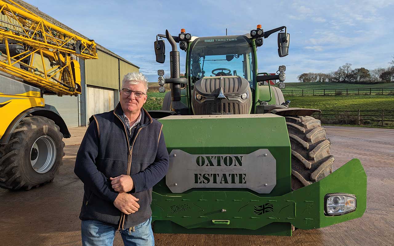 Richard Cross with tractor