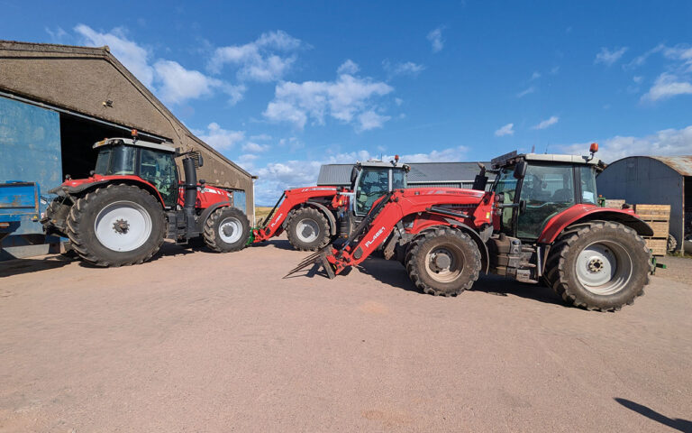 How contracting helps to fill the gaps for fourth-generation contractors Six Massey Ferguson tractors