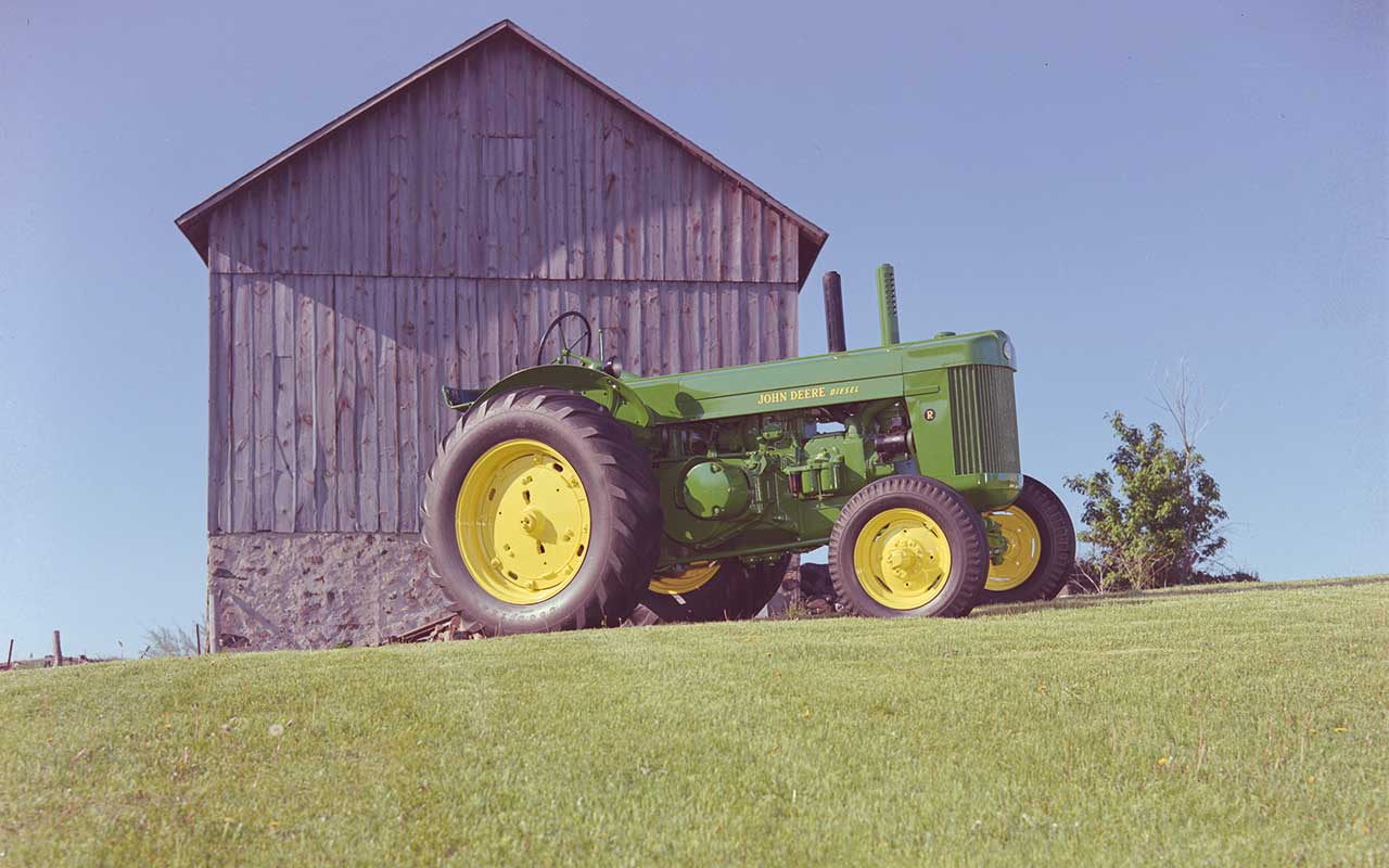  Model R in front of shed