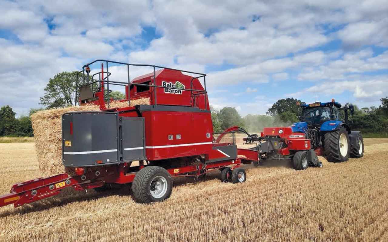 Bale Baron in field