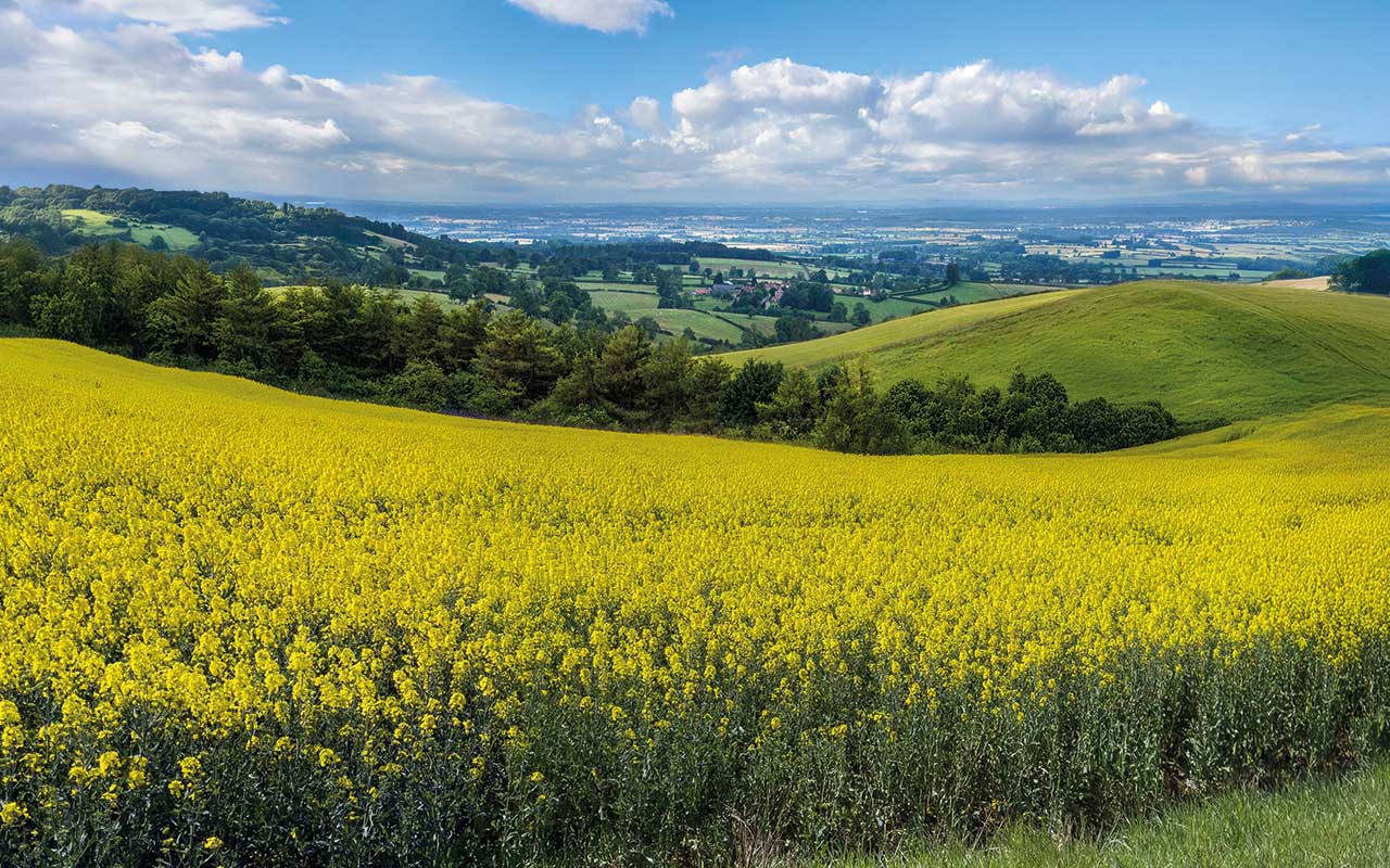 Spring time in the East Yorkshire Wolds in the United Kingdom