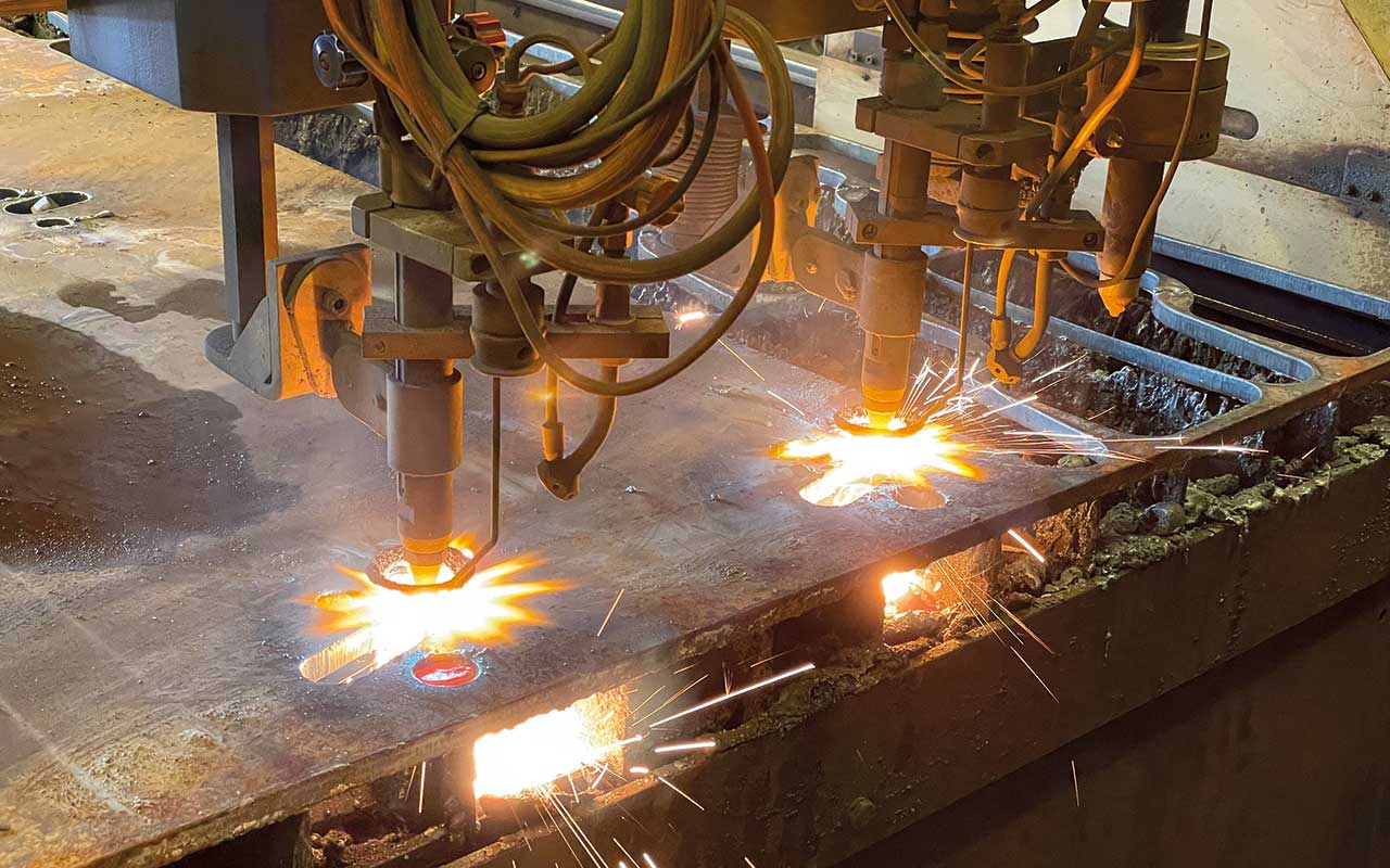 Robot welding and CNC machining