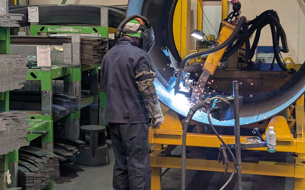 Man welding