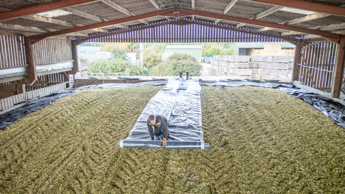 Visqueen two-in-one clamp sheet designed to reduce losses