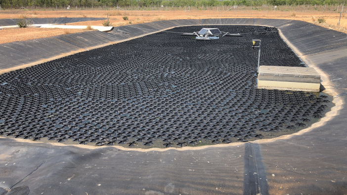 Tramspread recommends Hexa-Cover to minimise reservoir losses